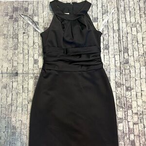 David’s Bridal Black silk dress